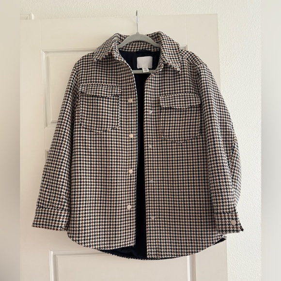 H&M Jackets & Blazers - Women’s H&M Houndstooth Print Jacket Size Small